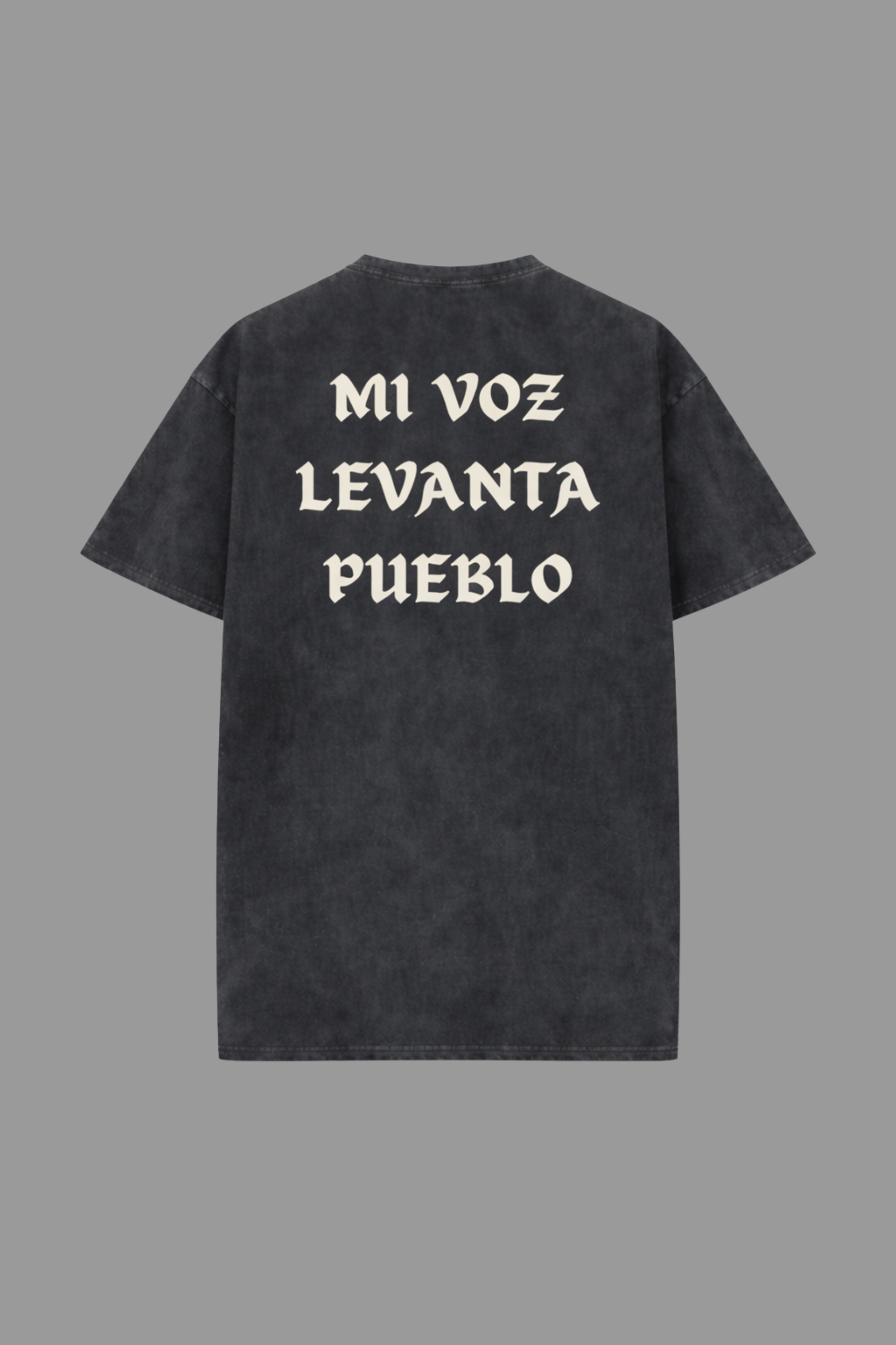Origen Heavyweight Cotton Tee — Mi voz levanta pueblo