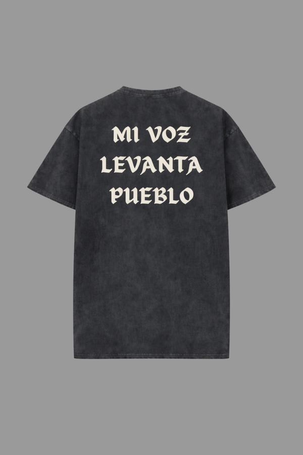 Origen Heavyweight Cotton Tee — Mi voz levanta pueblo